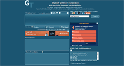 Desktop Screenshot of englishonlinetranslation.com