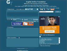 Tablet Screenshot of englishonlinetranslation.com